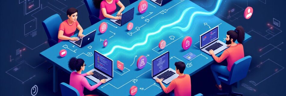 Colaboración en equipo desarrollo software a gran escala