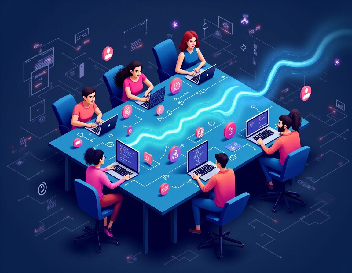 Colaboración en equipo desarrollo software a gran escala